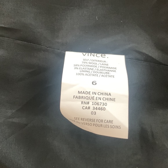 Vince Wool Boucle Moto Jacket size 6 - Picture 4 of 4